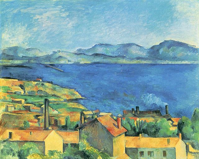 The Bay of Marseilles, view from L Estaque 1885 - Paul Cezanne Painting